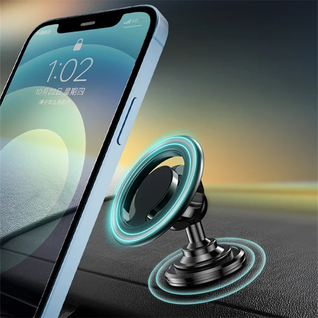 Magnetic Car Phone Holder Soporte Moviles Para El Coche Celular Veiculo  Stand For Magsafe Macsafe Cradle Dashboard Max Tape - AliExpress