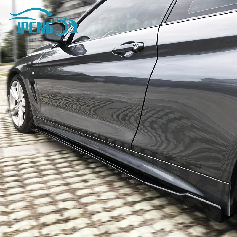 Car Side Skirts Extension Rocker Panels Lip Bumper ABS 8p 2.2M 86.6inch For BMW 3 Series E90 E91 320i 330i 2005-2011 car bumper spoiler,bumper lip,bumper lip decoration,car rear bumper lip,front bumper decoration,front bumper cover,car side spoiler,bumper protector,car rear bumper cover