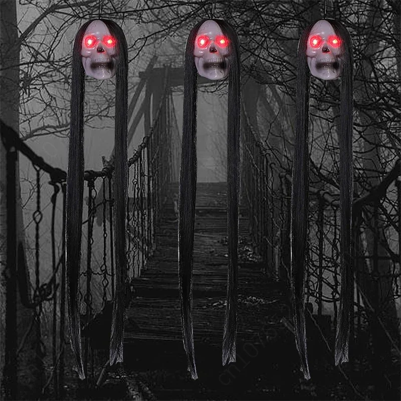 Glowing Eyes Ghost Decoration for Haunted House Party