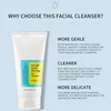 PTWOP Low PH 150ml Facial Cleanser Gentle Oil Control Moisturizing Face Wash Whitening Facial Foam Exfoliating Deep Remove 4