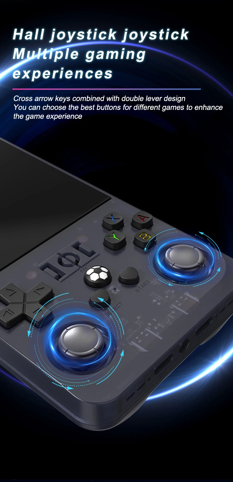 R36MAX Retro-Handheld-Spielkonsole, 4-Zoll-Großbildschirm, tragbarer Taschen-Videoplayer, über 1000 Spiele, Linux-System_voghion.com