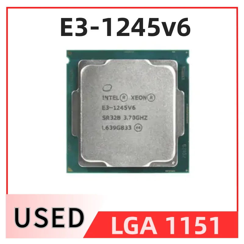 

Used Xeon E3-1245V6 3.70GHZ Quad-Core 8MB E3-1245 V6 LGA1151 14nm 73W E3 1245V6 E3 1245 V6
