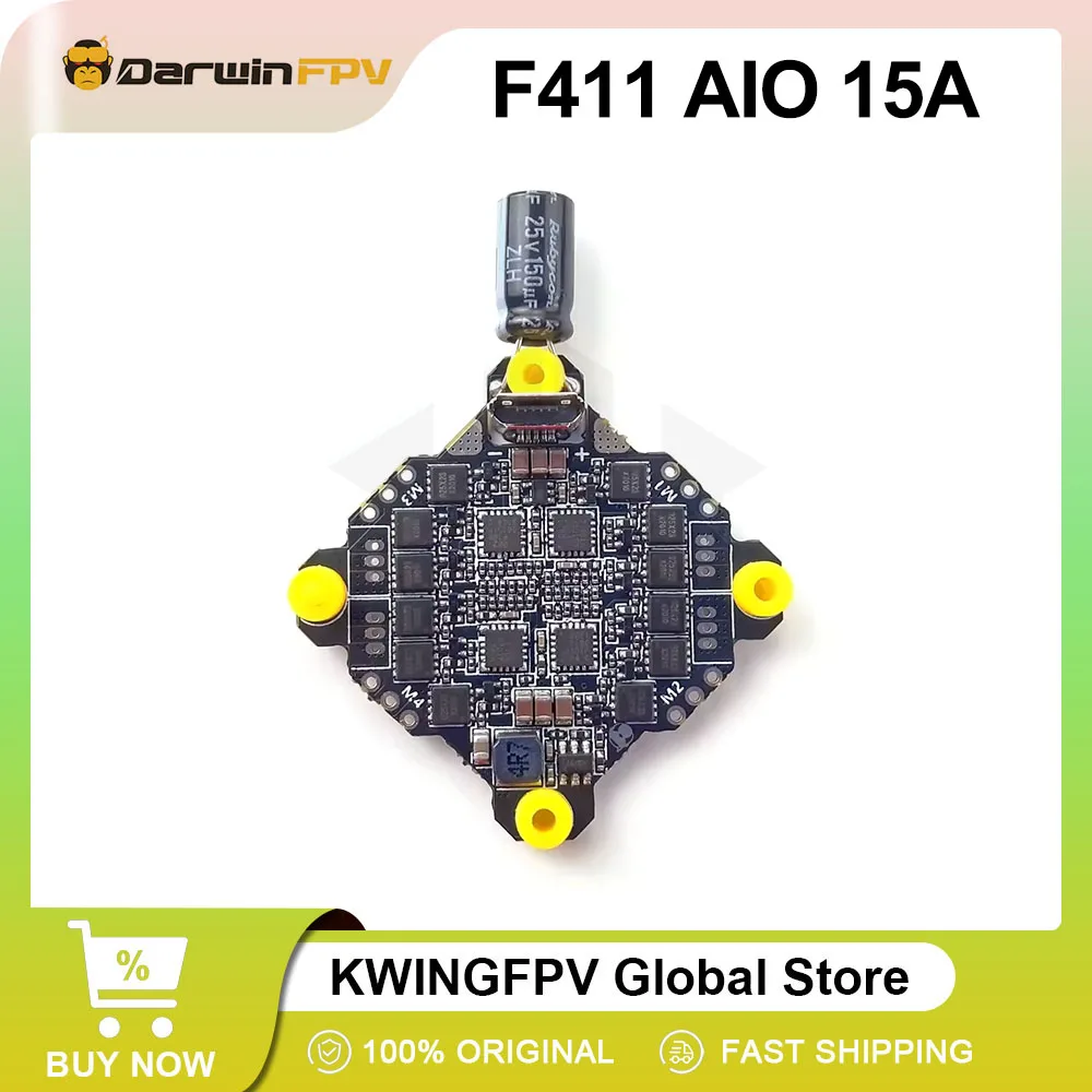 โดรน RC คอนโทรลเลอร์ F411 15A AIO สำหรับแข่งขัน