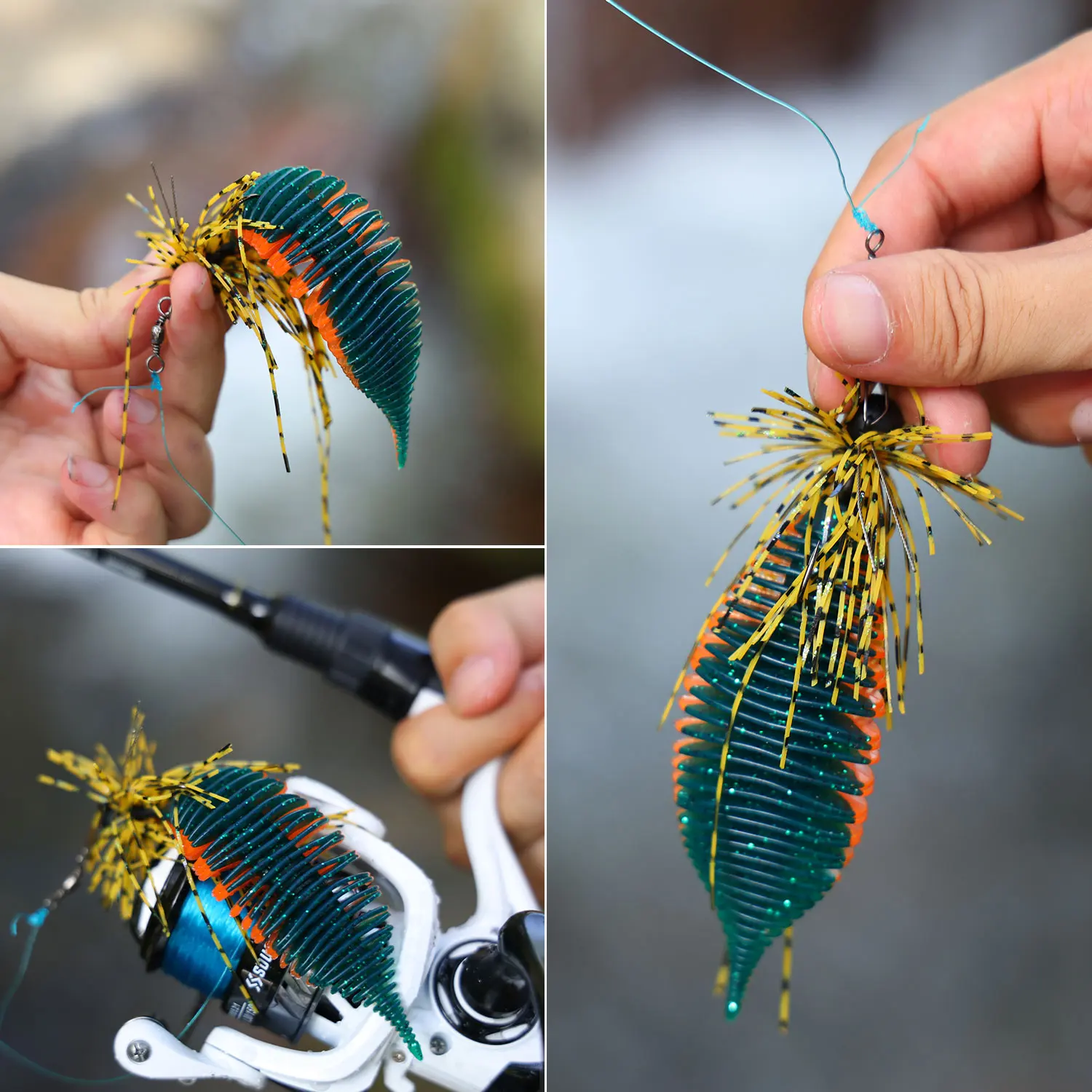 Sougayilang 5PCS 낚시 미끼 벨로우즈 아가미 웜 낚시 미끼 10cm/13g 7.5cm/6g 잉어베이스 파이크 낚시  Pesca에 대한 유충 부드러운 미끼 - AliExpress