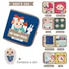 Montessori Felt 3D Cloth Busy Book Sensory Toys Fabric Picture Soft Book Learning Activities for Fine Motor Skills Quiet Books 3