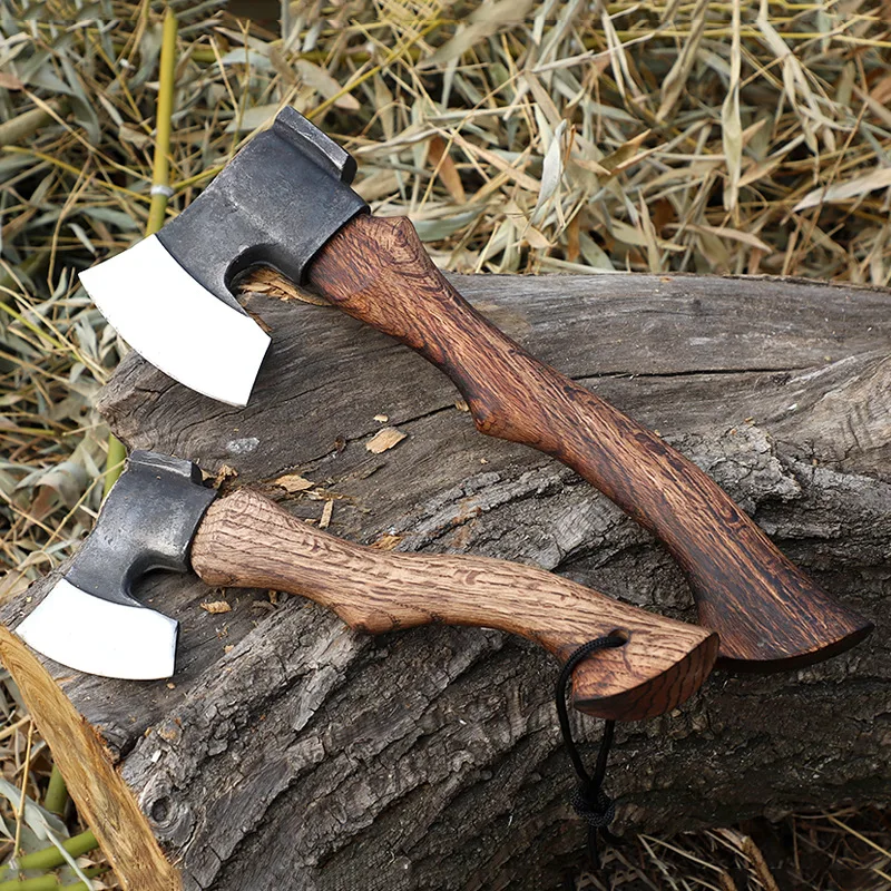 Iron Neck Campsite Multi specification Wooden Handle Multi purpose Axe Outdoor Camping Logging Multi purpose Axe 4