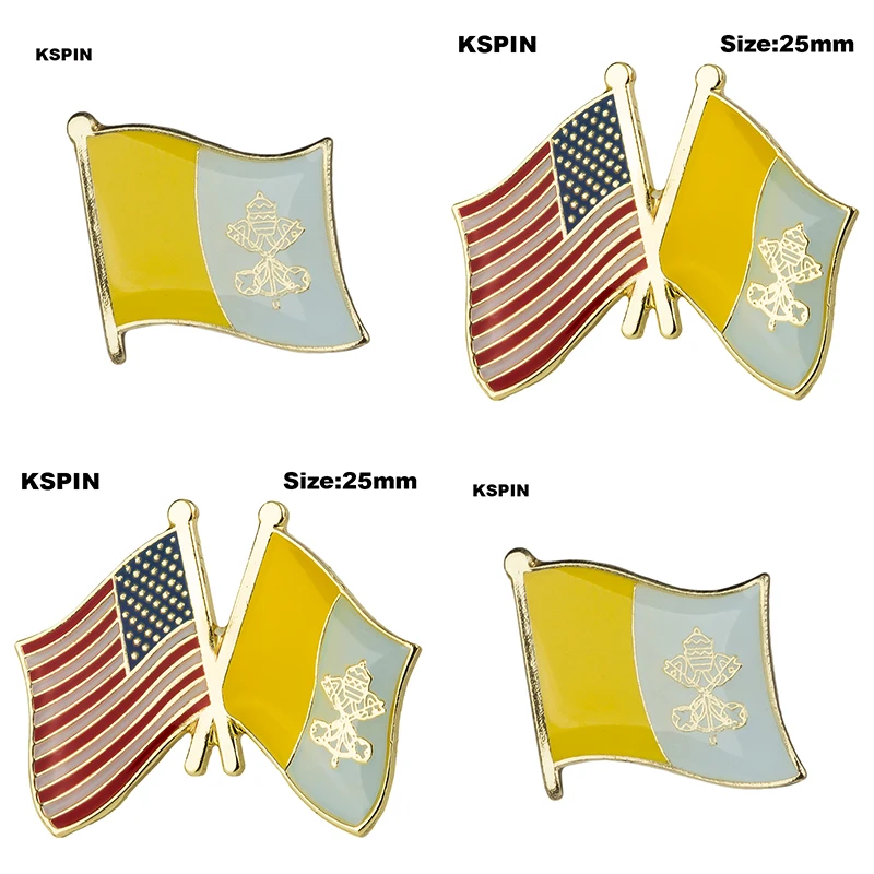 

Vatican flag pin lapel pin badge Brooch Icons