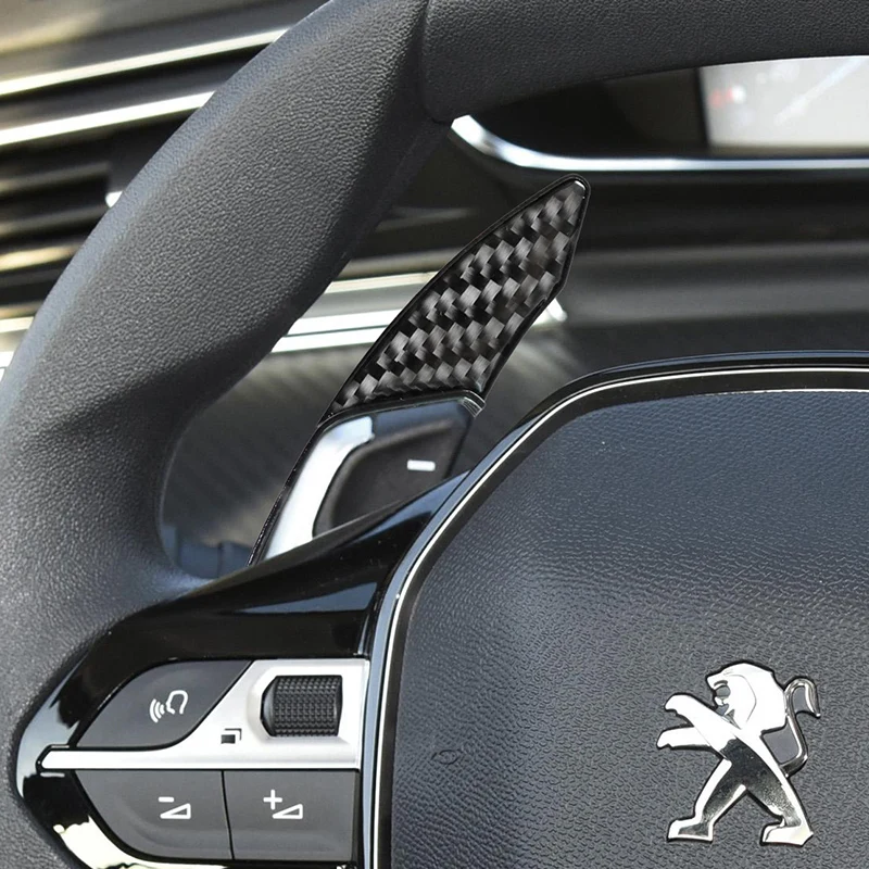 Per Peugeot 508 5008 308 3008 208 2008 408 Gt Sw Volante In Fibra Di Carbonio Cambio Paddle Paddle Accessori Dsg Interni