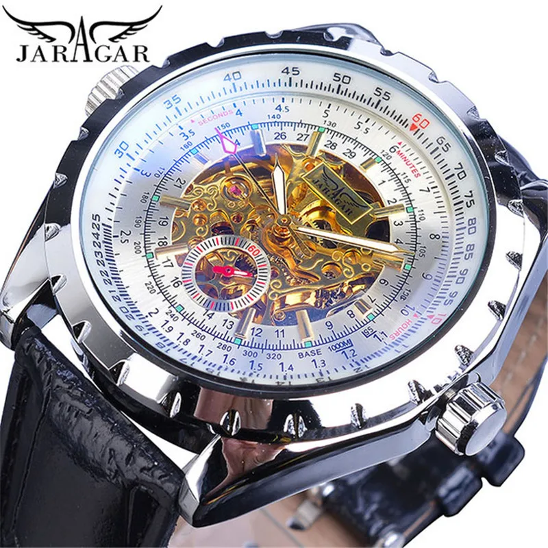 Luxury Skeleton Design Men's Automatic Watch with Steel Band - Luminous and Waterproof