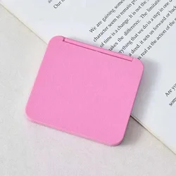 Portable Double - Sided Square Makeup Mirror - Cute and Compact Pocket Beauty Essential in Multiple Colors (Pink)