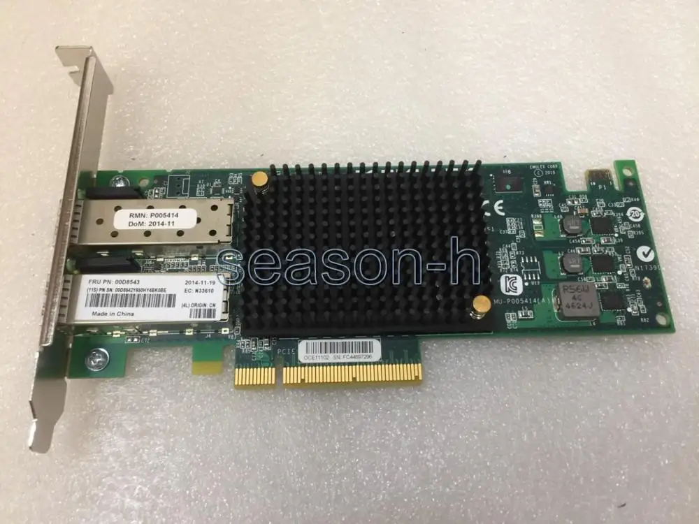 

10 Гб двойной порт FC Виртуальная ткань адаптер 00D8543 полный профиль кронштейн