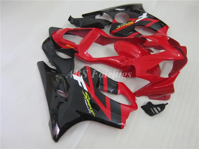 

Комплект обтекателей для мотоцикла HONDA CBR600 F4i 2001 2002 2003 01 02 03, 4 подарка, черный, красный, глянцевый