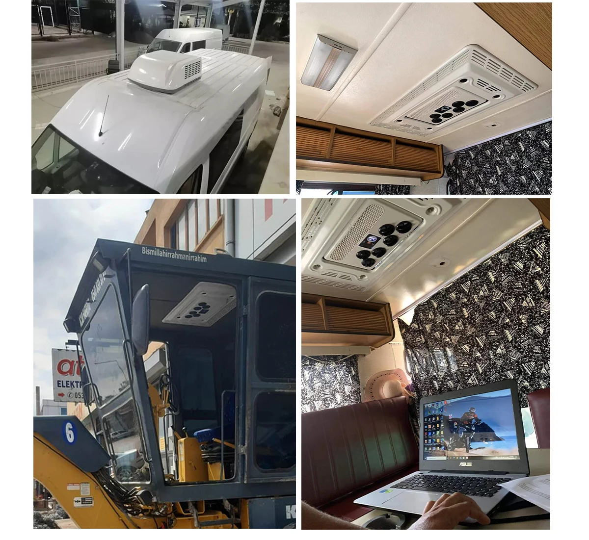 850W Roof Top Mounting Cooler Unit DC12v/24v Car Portable Air Conditioner AC COOLER AIR COOLER AIR COOLING FAN FOR TRUCK RV 6