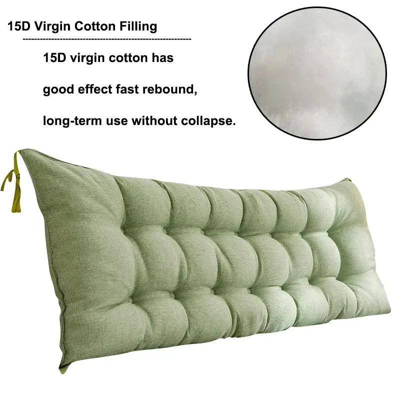 Rectangular Headboard Reading Body Pillow, Bedside Lumbar Chair, Reading Pillow, Wedge Backrest Pillow, Household Decor 2