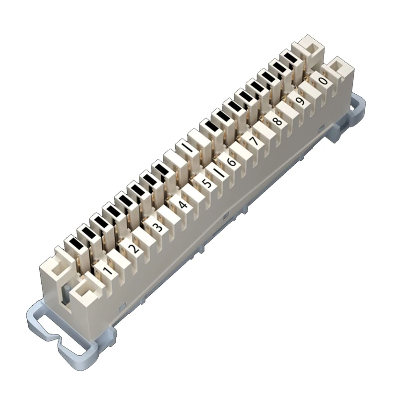 

10 Pairs krone Article Voice Line Silver-plated Copper Terminal Block Telephone Module Spring Snaps into Wiring Module W3JD