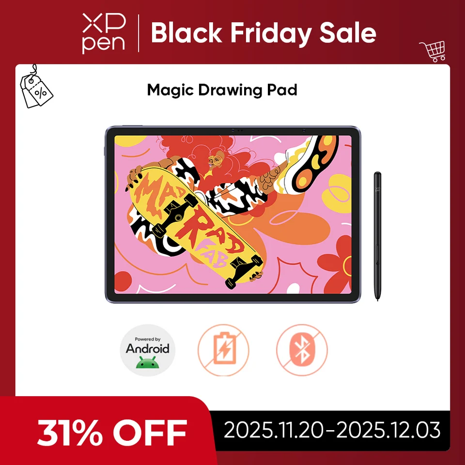 XPPen Magic Drawing Pad 12.2インチタブレット Android 8GB/256GB