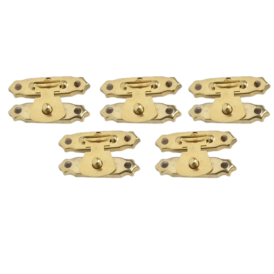 36 Pestillos Y Bisagras De Bronce Antiguo - Mini Cierres Decorativos Para Joyeros Y Cajas