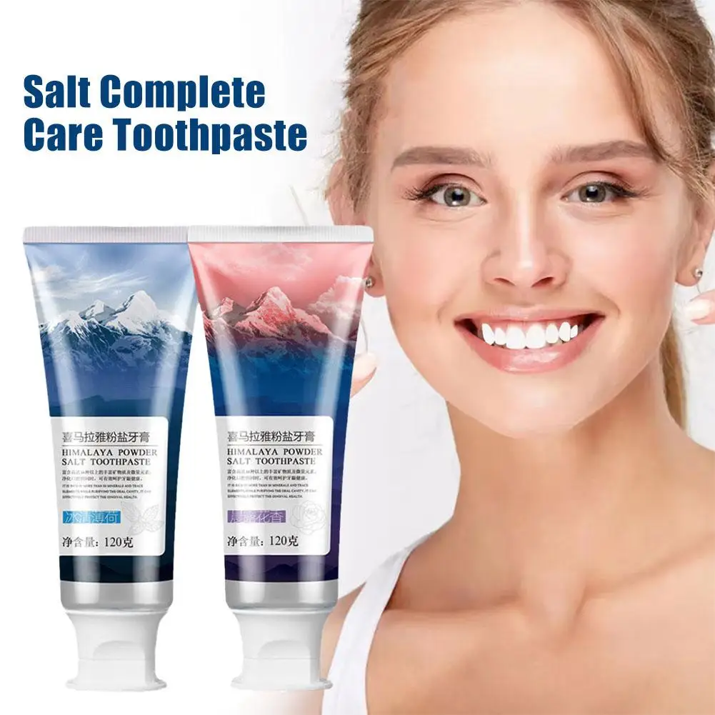 

120g Himalayan Powder Salt Toothpaste for Oral Cleaning and Refreshing Breath Mysterious Oriental Snow Mountain Toothpaste H6B1