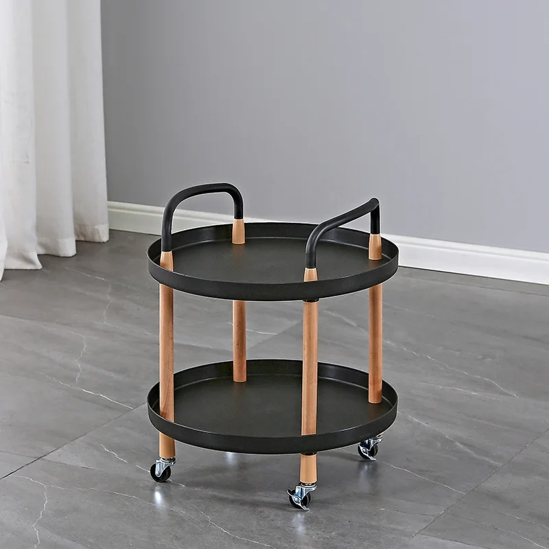 Hotel Trolley Hotel Furniture solid wood +PP coffee table hotel cart hotel room service trolley cafe table 47*47*54/82cm