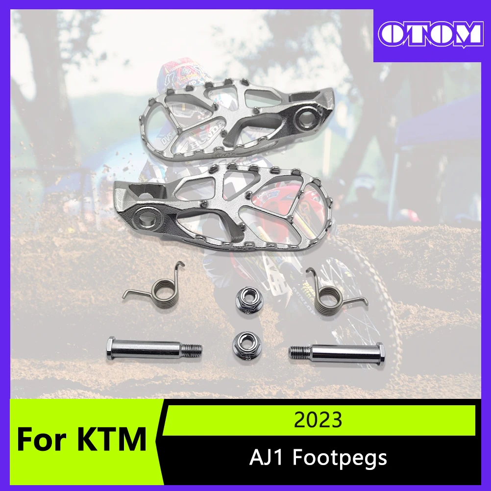 

NEW Motorcycle Stainless Steel Front Footrests Pedal FootPegs Foot Rest With AJ1 Mount Parts For KTM HUSQVARNA GASGAS 2023-2024