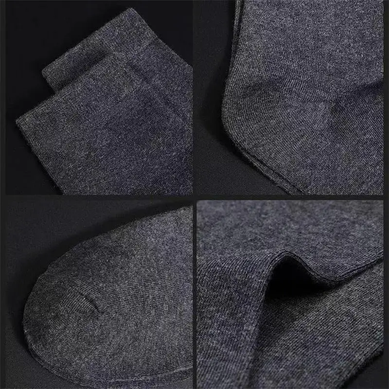 30 زوج/الرجال جوارب عمل قطنية كلاسيكية أسود رمادي...