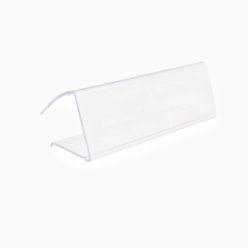 Insert Memo Price Label Card Tag Display Clip Holder Stand Erasable PVC Supermarket Shelf Wood Board Glass 100sets middle pop glass shelf talker price tag display photo picture memo note sign clip label holder office note name card clamp snap