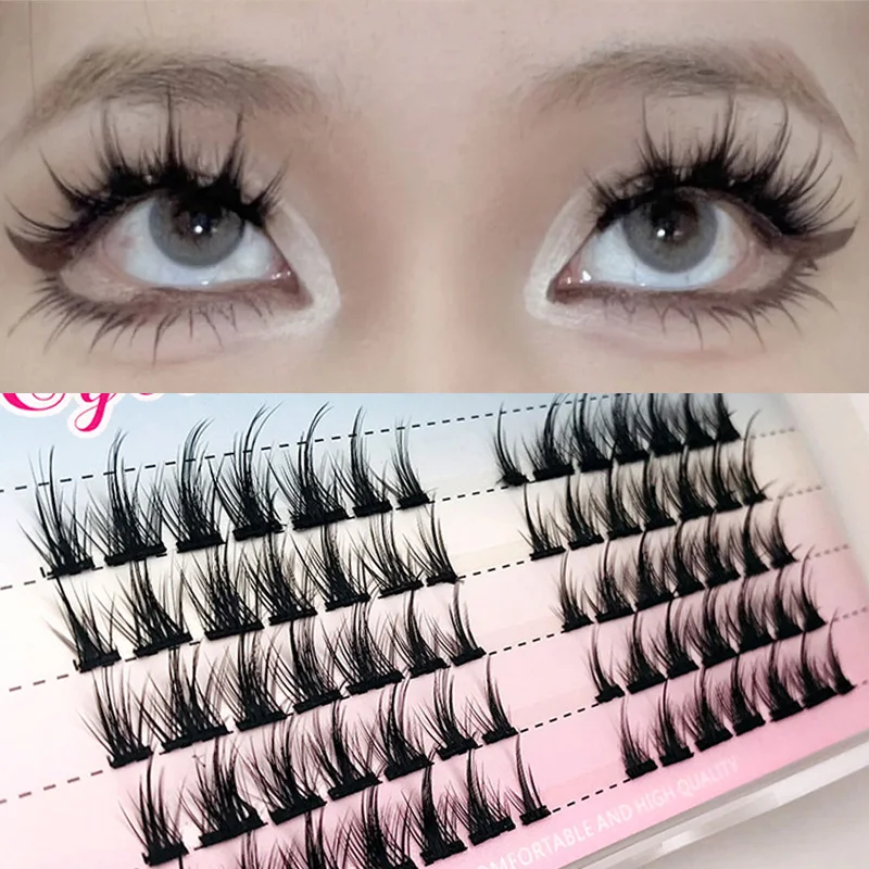 Thick Segmented False Eyelashes Manga Eyelashes Extension 3d Individual