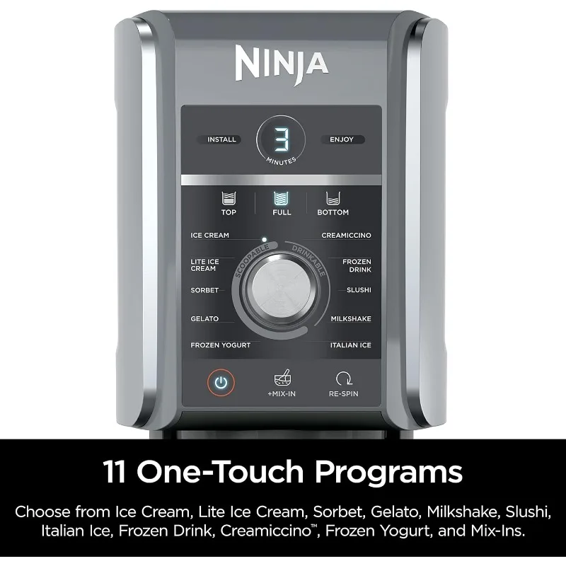 Ninja NC501 CREAMi Deluxe 11-in-1 Ice Cream & Frozen Treat Maker for Ice Cream, Sorbet, Milkshakes, Frozen Drinks & More, 5