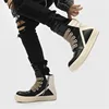 Men High-top Shoes Ankle Boots High-top Sneakers Riding Casual Shoes PVC Retro Designer Platform Sneakers for Street Club 3
