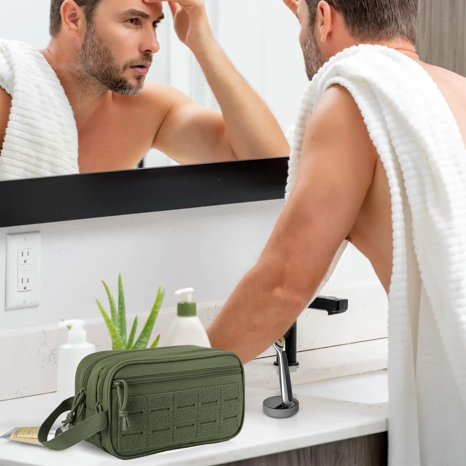 Men's Travel Toiletries Organizer Kit