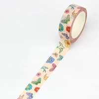 2024 NEW 1PC 10M Decor Swallow Butterfly Flower Washi Tape for Scrapbooking Journaling Adhesive Masking Tape Cute Stationery 1