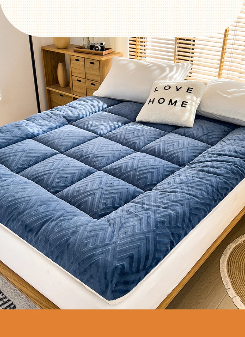 Description Picture 4 of itemLamb Velvet Mattress Thickened Cushion Home Tatami Single Bed Cotton Queen Full Size Bed Mattress Sleeping Pad Sleeping Pad