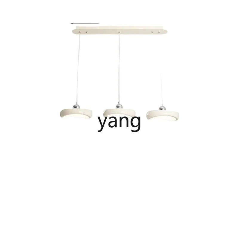 Yjq Restaurant Chandelier Cream Modern Minimalistic Bar Table Creative Pendant Lamp