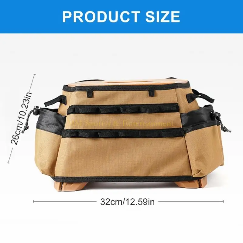 31BE Sun Resistant Stool Cover Comfortable Outdoor Folding Tactically Seating Cover