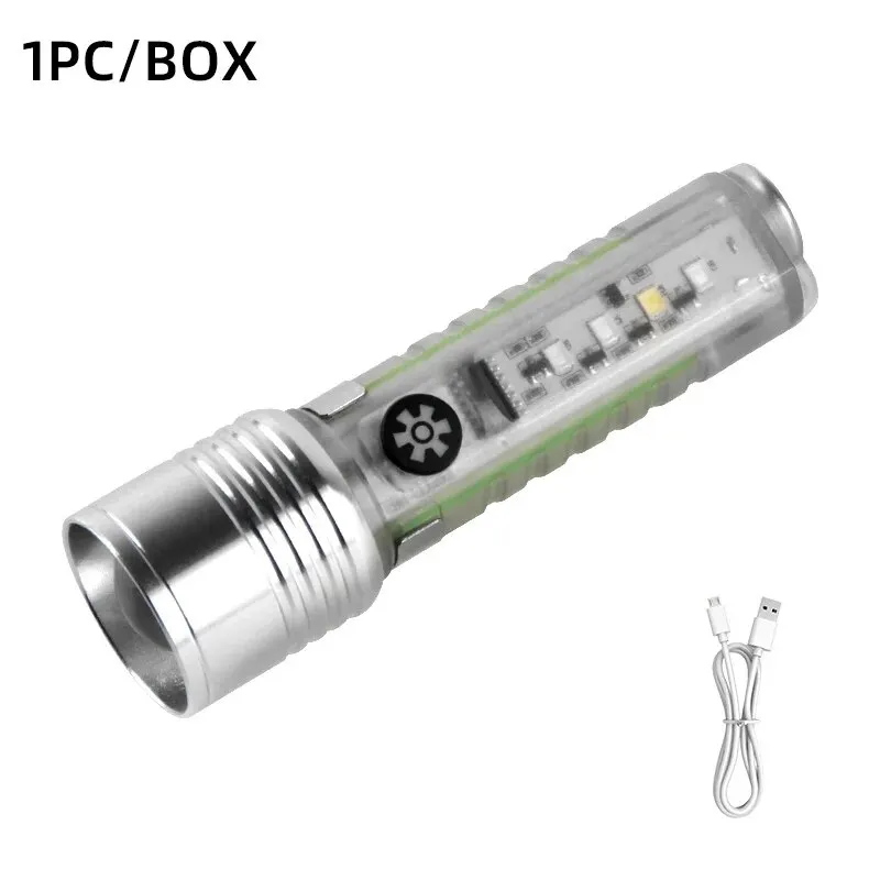 Mini Lampe Torche LED Porte-clés – Base Magnétique Multifonction – Puissante