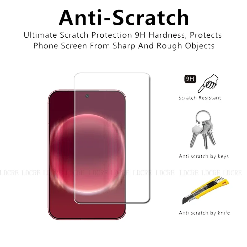 Premium Tempered Glass Screen Protector - 9H Clear, Transparent, Set of 1-4 Pieces