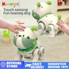 Intelligent Programmable Toy Rc Pet Kid Toys Interactive Voice and Touch Sensing Dancing Music Remote Control Cartoon Robot Dog 1