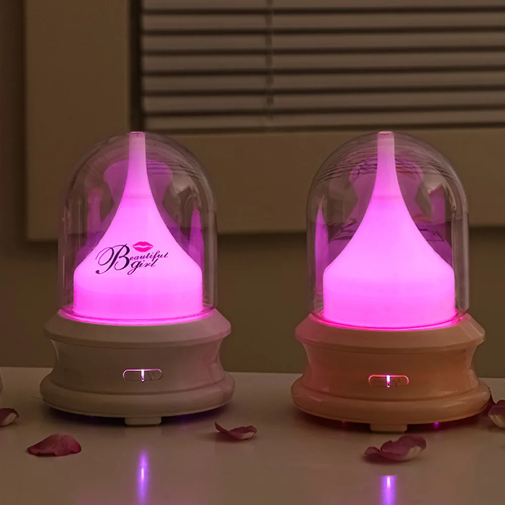 

Floral Anion Perfume Air Humidifiers Essential Oils Aroma Diffuser Ultrasonic Portable Water Fogger for Car Purifier Home Plant
