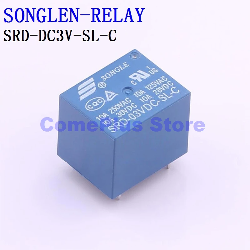 5PCS SRD-DC3V-SL-C SRD-DC9V-SL-C SRD-DC12V-SL-C SRD-DC24V-SL-C SONGLEN RELAY Power Relays hhc68al 2z jqx 13f ly2 hh62p dc12v dc24v dc48v dc220 v small intermediate relay