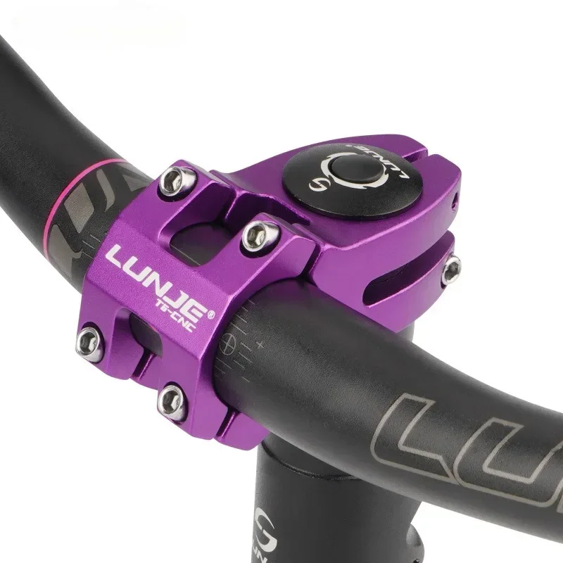 Bicycle Handlebar Stem MTB Power Short 45mm Mountain Bike Bridge 25.4/31.8mm Pipe Cycling Stem Riser Table