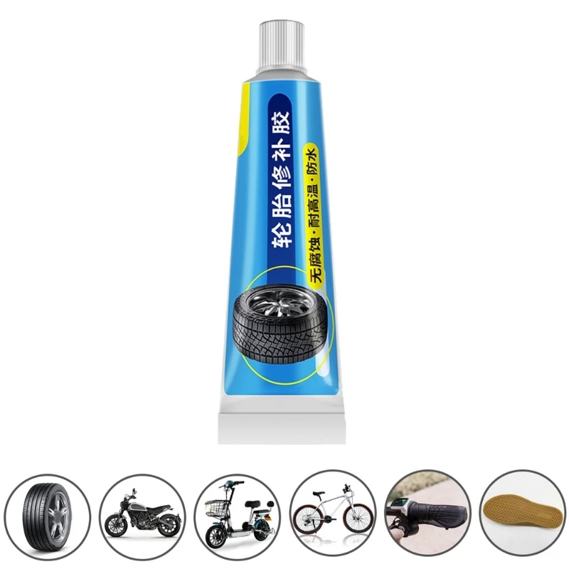 TireRepairLiquidRubberAdhesiveBlackGlueFastCaulkRepairSeal