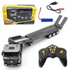 Huina RC Trailer Engineering Vehicle 1318 Simulation Nine Channel Remote Control Flat Trailer 1:24 Lighting and Sound Toys 1