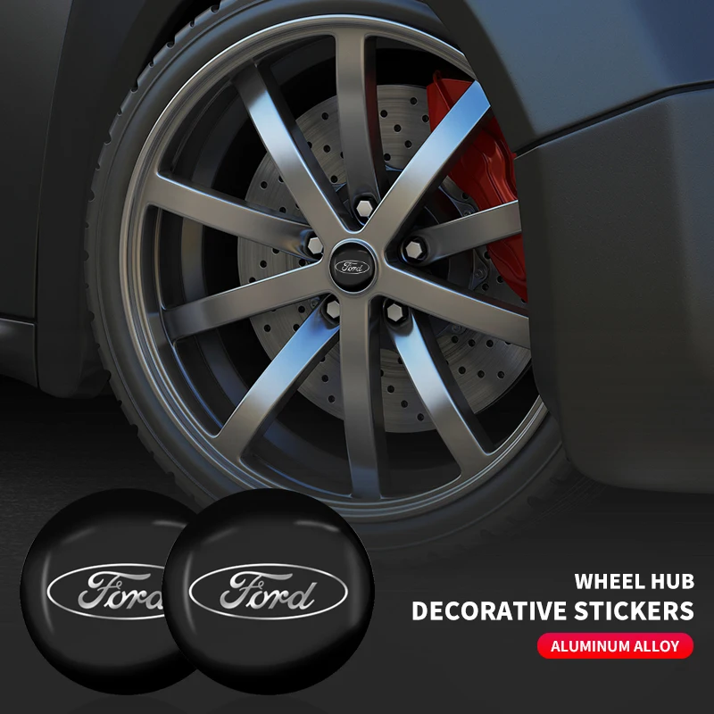56Mm Car Tire Wheel Center Hub Cap Badge Sticker Per Ford Focus Mk2 Mk3 Fiesta Ranger Mondeo Mk4 S-Max Kuga Mustang Escort