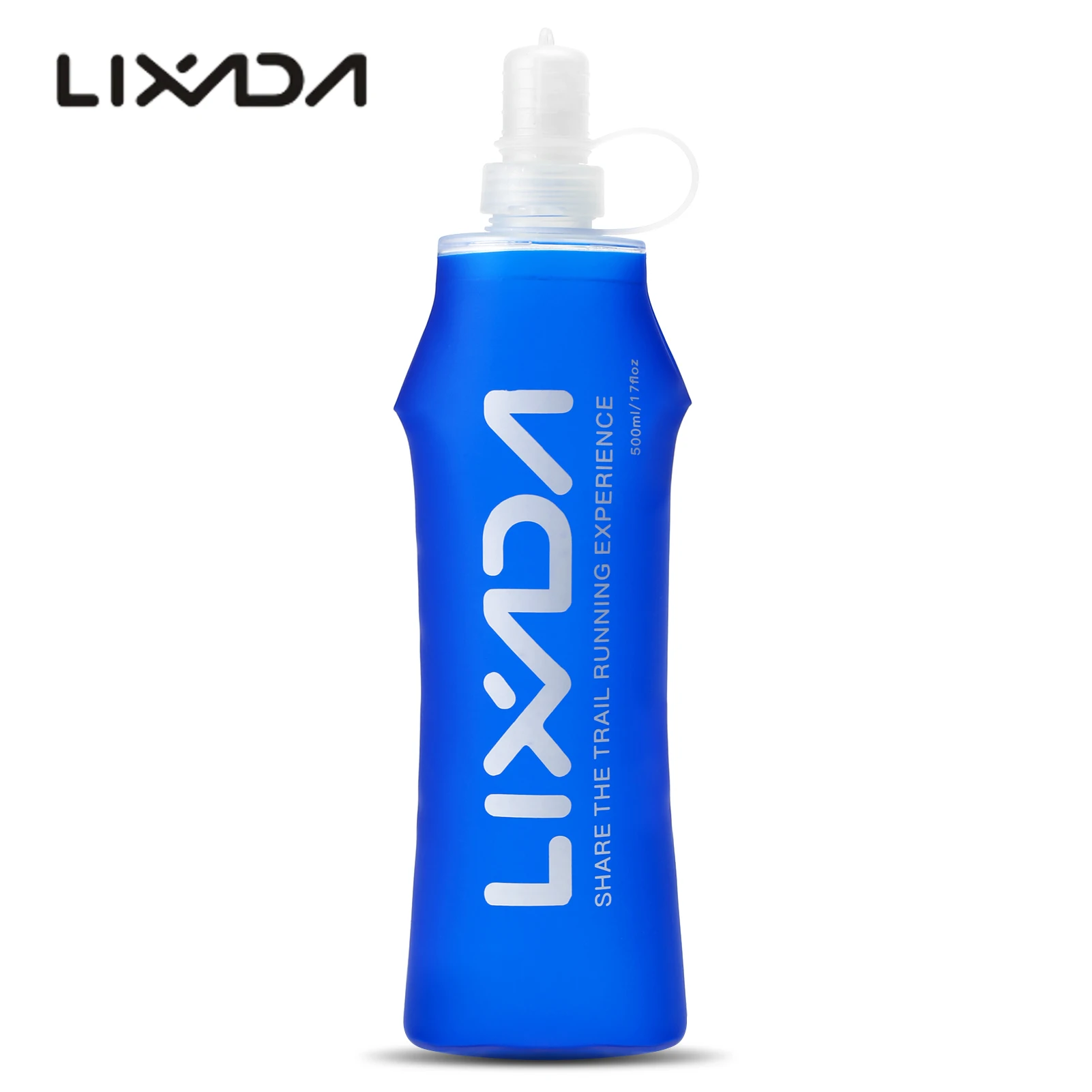 Sports Water Bottle Portable Water Bottle Sports Water Bag Portable Water Jug Lixada 250ml 500ml 300ml 380ml Soft Bottle Folding BPA Free Hydration Water Bottle for Outdoor Running Hiking Cycling