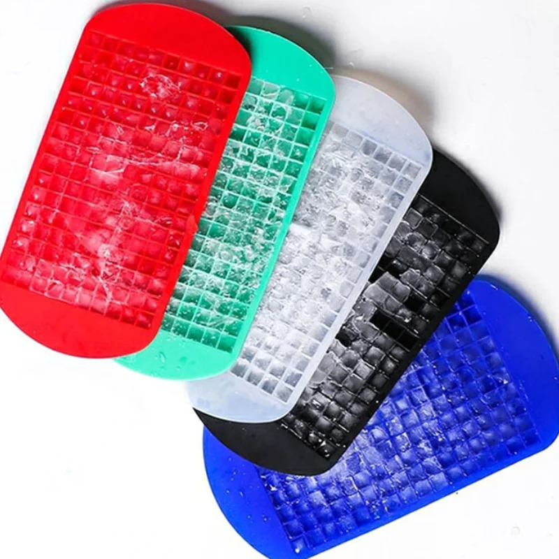 160 Grid Silicone Ice Tray Mold Ice Cube Mold Grid Tray Mini Cubes Small Square Maker