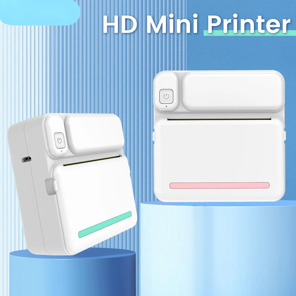 

2023 New Mini Printer Smart Thermal Printer Inkless Bluetooth Wireless Portable for Sticker Lable Maker For phone Android IOS