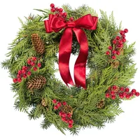10Pcs Christmas Decoration Artificial Pine Branches Holly Berries Red Berry Branches for Christmas Tree Wreath Gifts Decoration 6