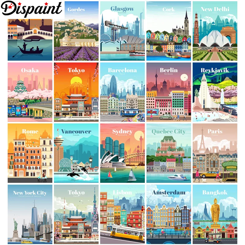 Dispaint 5D DIY Diamond Painting Set 