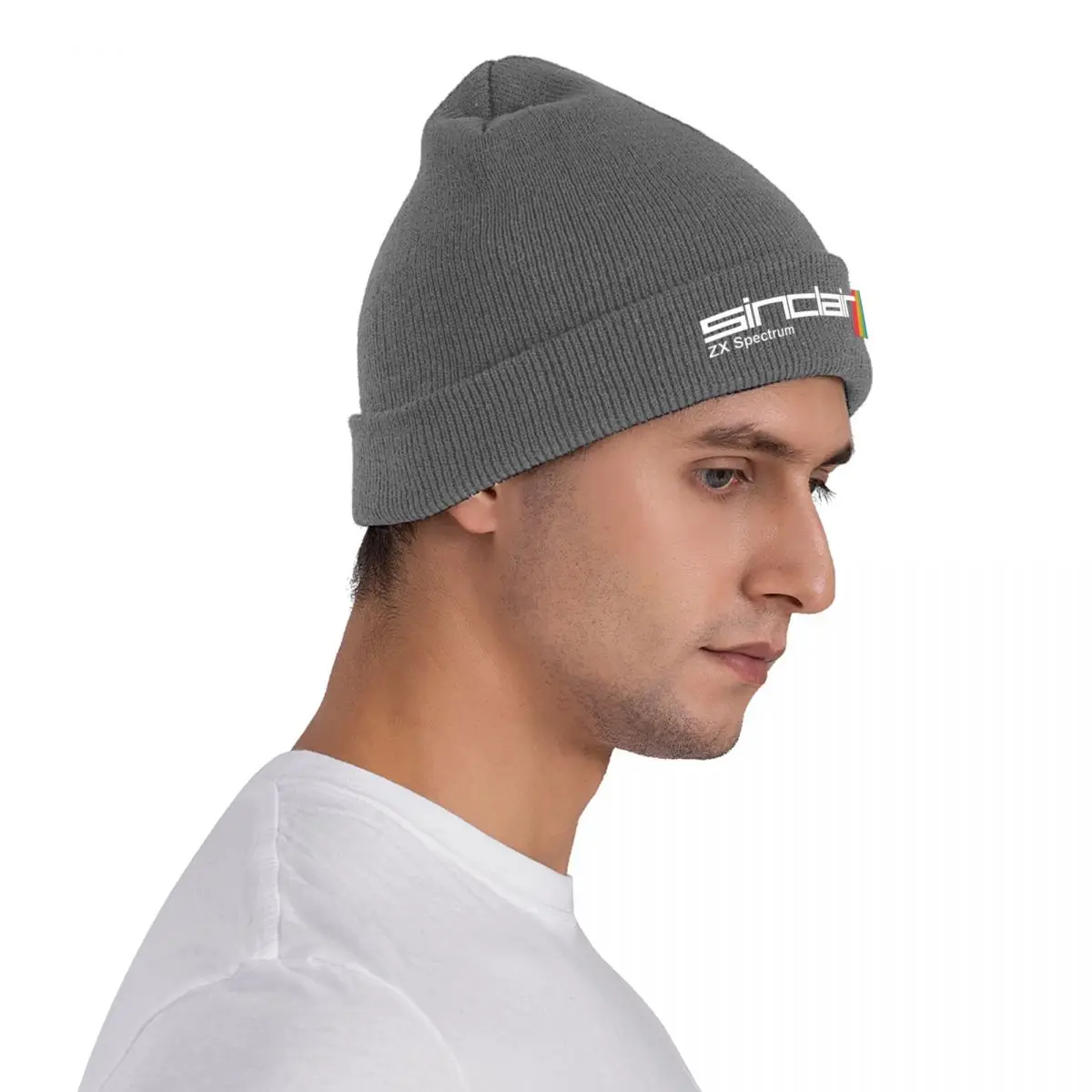 【TEKET】Warm Cap ZX Spectrum Warm Knitted Cap Fashion Bonnet Hat Autumn