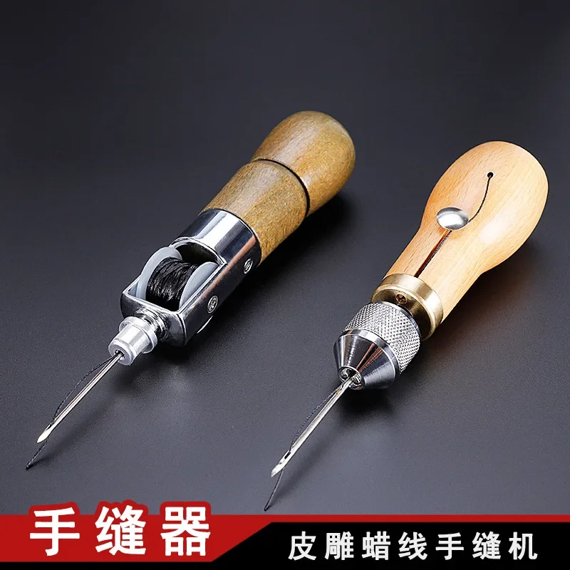 Leather Sewing Awl Thread Kits with Waxed Thread Manual Speedy Stitcher  Tool